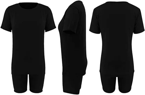 Miniatura 6 de Conjuntos de dos piezas para mujer, conjuntos cortos de verano, conjuntos de ropa deportiva