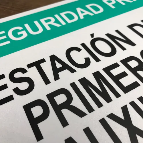 Miniatura 4 de TRADESAFE First Aid Station - Letrero de seguridad de primeros auxilios, seguridad primero estación de primeros auxiliares, señal de seguridad