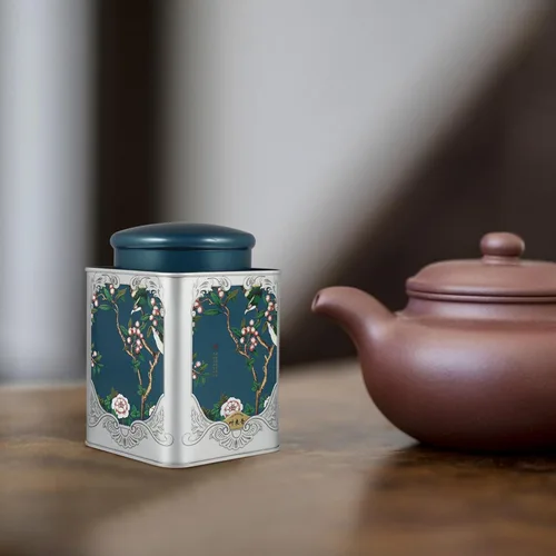 Miniatura 2 de Kichvoe Lata hermética sellada de la hojalata del almacenamiento del té de la hoja de las tapas dobles del bote de té