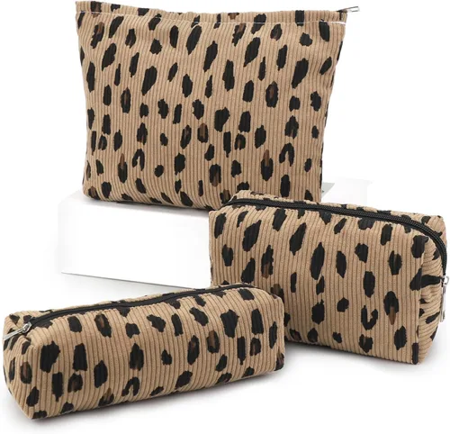 Miniatura 8 de EIMMBD Juego de 6 bolsas de maquillaje de gran capacidad, bolsa de cosméticos de viaje, bolsa de aseo organizadora, bonita bolsa de maquillaje