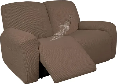 Miniatura 25 de Easy-Going - Funda 100 % impermeable doble para sofá reclinable, diseño jacquard, en 1 pieza, a prueba de derrames, para niños, mascotas, perros