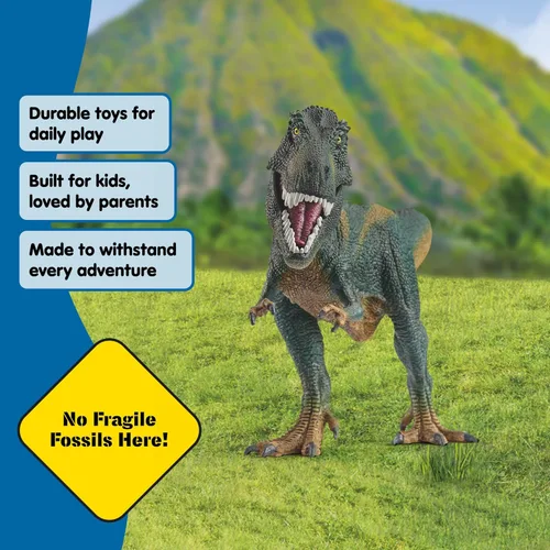 Miniatura 5 de Schleich DINOSAURS — Tyrannosaurus Rex, juguete de T-Rex con detalles realistas y mandíbula móvil, juguetes de dinosaurio que inspiran