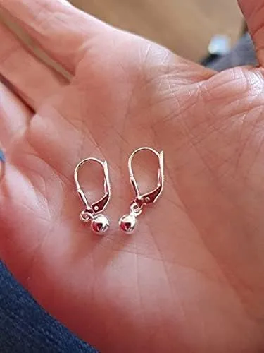 Miniatura 4 de LeCalla Aretes colgantes de plata de ley para mujer, ligeros, clásicos, con cierre de palanca