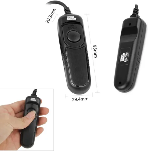 Miniatura 2 de Pixel Cable de liberación de control remoto del obturador RC-201 DC0 compatible con Nikon Z9, D3, D4, D5, D6, D800, D850, D800E, D810, D810A, D700