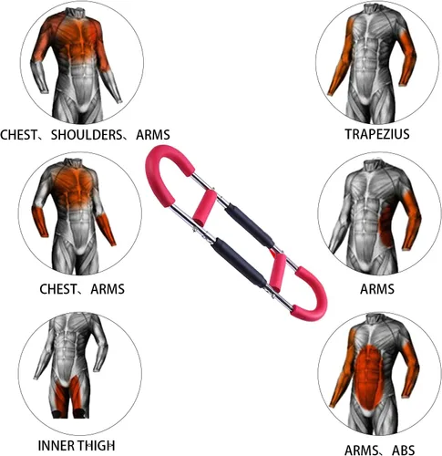 Miniatura 5 de El equipo de entrenamiento de pecho, el ejercitador de brazo Twister es adecuado para entrenar varios músculos, incluyendo bíceps, tríceps