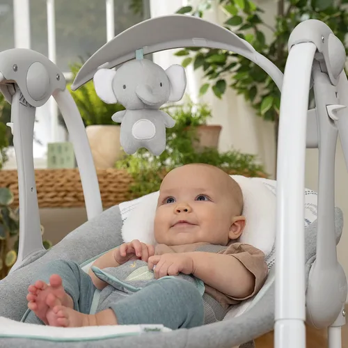 Miniatura 11 de Ingenuity ConvertMe - 2 en 1 columpio portátil y compacto para bebé y asiento infantil, vibraciones que ahorran batería, sonidos de la naturaleza
