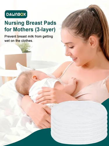 Miniatura 2 de Almohadillas de lactancia, 6 unidades, almohadillas para el pecho ultra absorbentes, fórmula hipoalergénica envuelta individualmente, esenciales