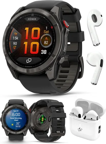 Miniatura 18 de PlayBetter Garmin Fenix 8 AMOLED Sapphire (43mm, Titanio DLC gris carbón) Reloj inteligente multideporte GPS con pantalla AMOLED de zafiro