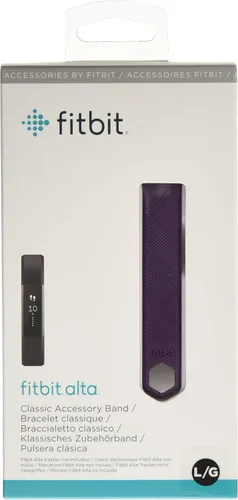 Miniatura 7 de Banda de cuero alta Fitbit, accesorio, 148088, L, Ciruela, 1, 1