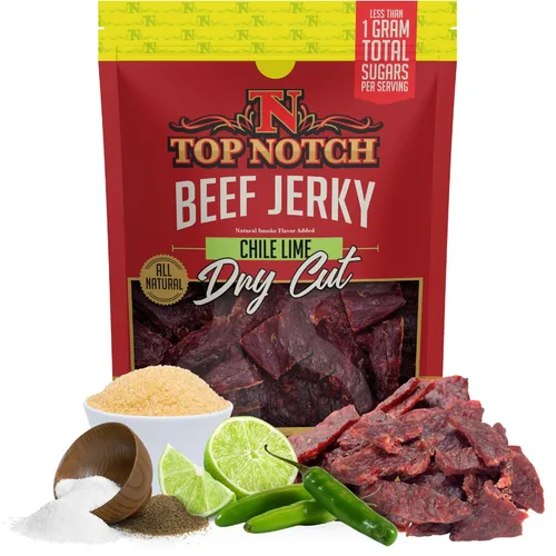 Miniatura 12 de Cecina seca de primera calidad – Bolsa de 2.2 onzas de carne seca clásica de estilo seco – Snacks altos en proteínas para niños y adultos hechos