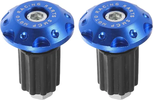 Miniatura 9 de X AUTOHAUX 1 par 7/8 "0.866 in motocicleta mano apretones manillar final deslizante tapas tapones aleación de aluminio negro