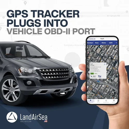 Miniatura 2 de LandAirSea Sync GPS Tracker - 8.95 por mes. Cobertura global completa. Seguimiento en tiempo real 4G LTE para vehículos, activos, flotas y ancianos.