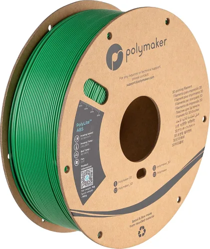 Miniatura 30 de Polymaker Filamento ABS Pro para impresora 3D de 0.069 pulgadas, color negro, ABS de grado de ingeniería de 2.2 lbs con alta resistencia al calor
