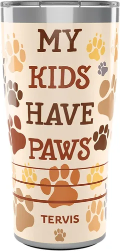 Miniatura 16 de Tervis My Kids Have Paws - Vaso con envoltura y tapa marrón, 16 onzas, transparente