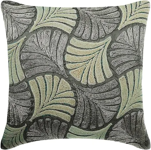 Miniatura 7 de The HomeCentric Funda de cojín para silla, fundas de almohada decorativas de 22 x 22 pulgadas (21.7 x 21.7 in), color plateado, fundas de almohada