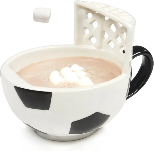 Miniatura 4 de MAX'IS Creations Taza de fútbol con portería, para Navidad, entrenador de fútbol, hombre, mamá de fútbol, niños y niñas de 8 a 14 años, taza