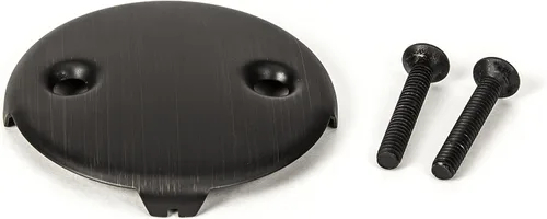 Miniatura 6 de PF WaterWorks PF0969-ORB - Conjunto de desagüe de bañera (drenaje grueso 11.5 TPI + tapón + placa frontal de dos (2) agujeros, atrapa pelo/colador