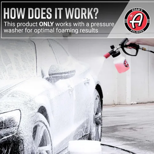 Miniatura 3 de Adam's Polishes Cañón de Espuma Premium - Pulverizador de Jabón para Lavado de Autos Bote Pulverizador para Lavadora a Presión con Desconexión