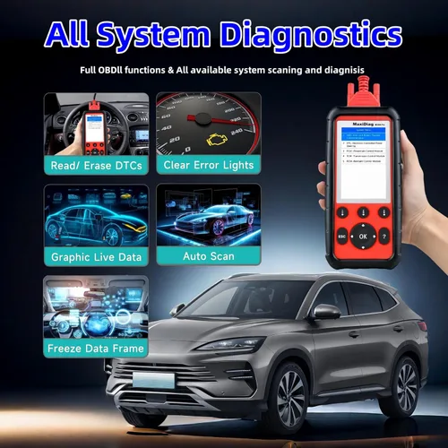 Miniatura 3 de Autel MaxiDiag MD808 Pro OBD2 escáner, herramienta de escaneo de diagnóstico de todo el sistema, actualización de MaxiCheck Pro/MD808/MD806