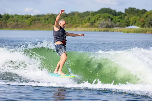 Miniatura 6 de O'Brien Wake Hog Surf Style - Tabla de wakesurf de espuma
