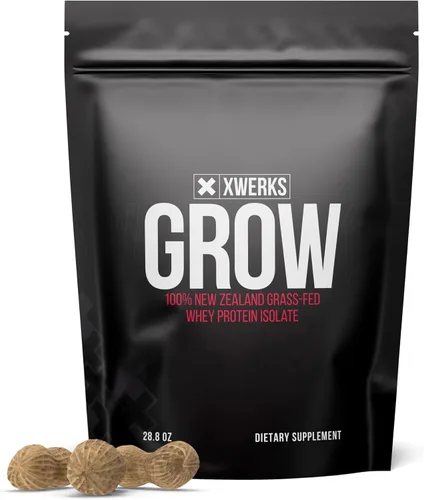 Miniatura 8 de Proteína en polvo de Nueva Zelanda de Xwerks Grow, proteína de suero de leche, Grass Fed (Vanilla Victory)