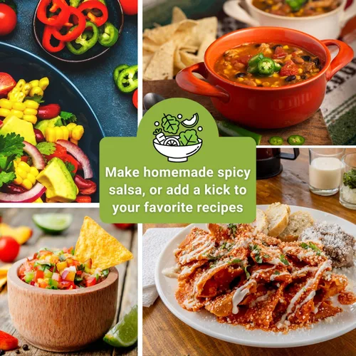 Miniatura 6 de Sow Right Seeds - Colección de semillas de pimiento picante para plantar - Incluye habanero naranja, serrano, tailandés, cayena, tabasco, bonete