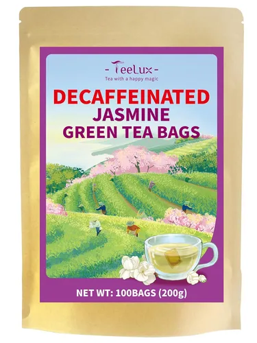 Miniatura 20 de TeeLux Bolsas de té verde menta, té verde con menta, menta verde y citronela, con cafeína, 100% real y natural, 100