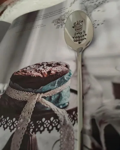 Miniatura 3 de My Yogurt Spoon - Cuchara de regalo para amantes de los yogures, mujeres y hombres, regalo de cumpleaños de Navidad para hijo, hermana, cucharas