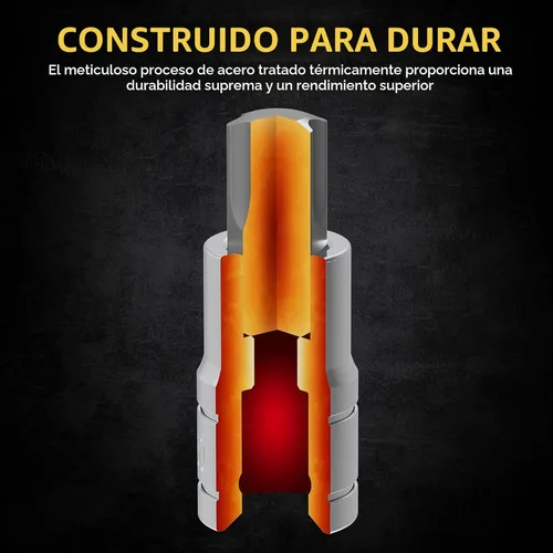 Miniatura 7 de LEXIVON Juego de enchufes de brocas Torx, acero de aleación S2 de alta calidad Juego de 13 piezas de brocas de estrella T8 - T60 Estuche