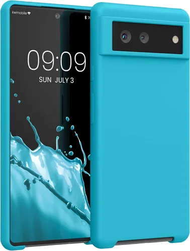 Miniatura 321 de kwmobile Funda Compatible con Google Pixel 6 Pro - Funda de teléfono de silicona TPU con acabado suave - Azul Arrecife