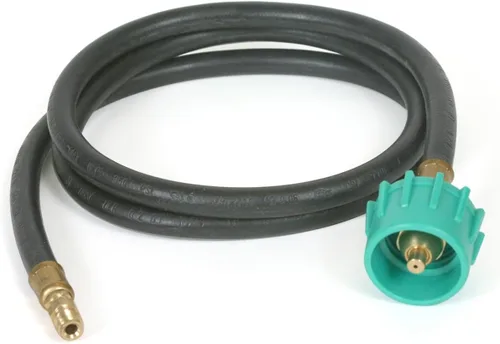 Conector de manguera de propano con cable espiral para vehículos recreativos Camco