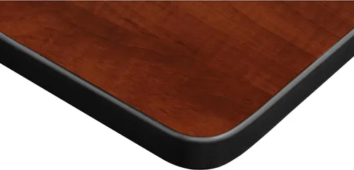 Miniatura 4 de Regency Kee - Mesa cuadrada pequeña para sala de descanso de 30 pulgadas, parte superior de cerezo, patas negras