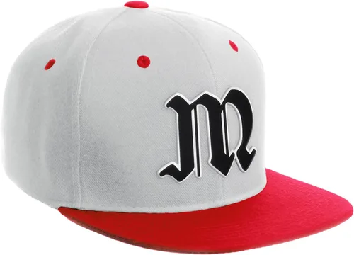Miniatura 1482 de Daxton Gorra clásica con visera de billete plano con letras del alfabeto inglés antiguo de la A a la Z