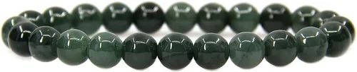 Miniatura 32 de Amandastone Pulsera elástica de cuentas redondas de 0.315 in con piedras preciosas naturales de 7 pulgadas