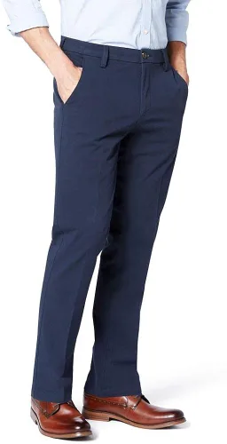 Miniatura 2 de Dockers - Pantalones Signature Lux elásticos de algodón para hombre, color caqui
