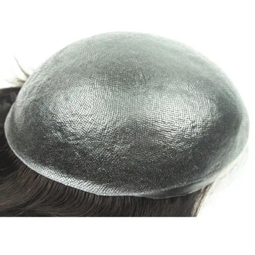 Miniatura 2 de Tupé de piel PU para hombre NLW, piezas de cabello humano europeo para hombre, sistema de reemplazo de unidades de parche para prótesis capilar