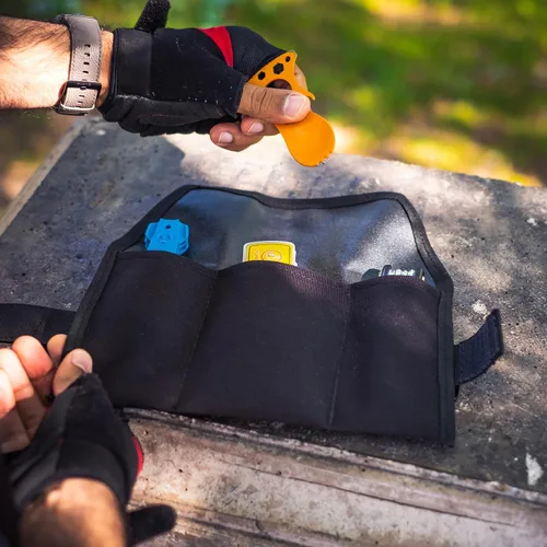 Miniatura 5 de PACK2RIDE Blossom Bolsa de Sillín Enrollable para Bicicleta - Portakit de Herramientas para Bicicleta - Resistente al Agua y Duradera en Tela