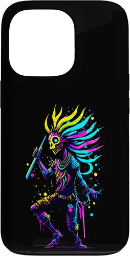 Miniatura 10 de iPhone 16 Dancing Kokopelli Mystical Abstract Illustration Case