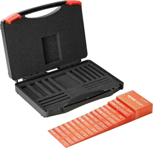 Miniatura 11 de VEVOR Bloques de configuración Herramientas de carpintería, juego de 16 piezas, juego de bloques de calibre de altura de precisión, con marcas