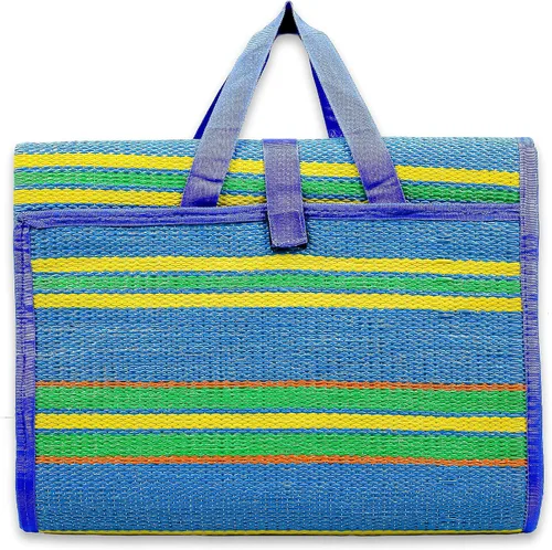 Miniatura 11 de Camco Práctico tapete con correa, perfecto para picnics, playas, caravanas y excursiones, azul/verde, 60 x 78 pulgadas (42806)