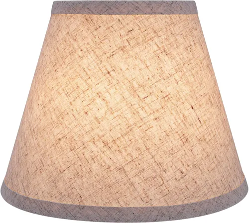 Miniatura 2 de Aspen Creative 32426A, pantalla de lámpara de construcción de araña con forma de imperio de transición en color beige, 9 pulgadas de ancho