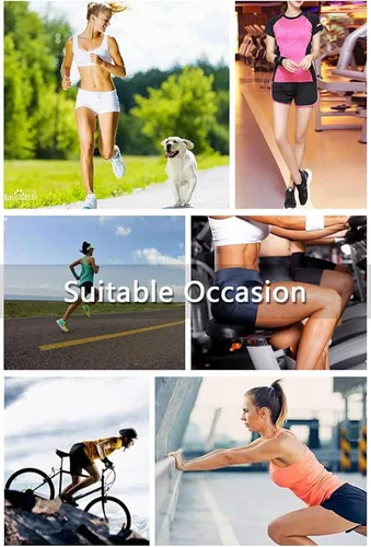 Miniatura 7 de MiYang Pantalones cortos de natación para mujer, parte inferior de vestido de baño Pantalones cortos de correr para yoga con lazo ajustable.