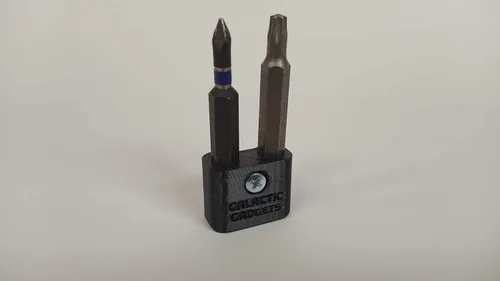 Miniatura 6 de Portabrocas magnético para DEWALT 20V Taladro/Desarmador, Montado Lateralmente, Imanes Fuertes, Diseño de Bajo Perfil - Galactic Gadgets (Negro)