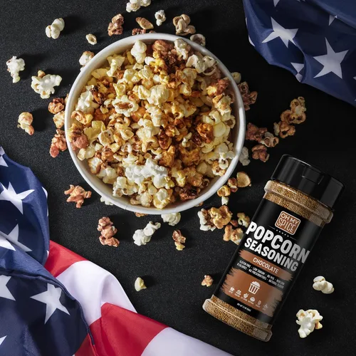 Miniatura 4 de Popcorn Seasoning Chocolate Powder Mix - Gluten Free & Low Sodium Cocoa Powder Blend Popcorn Flavoring Seasoning. Healthy Movie Night Theater Pop