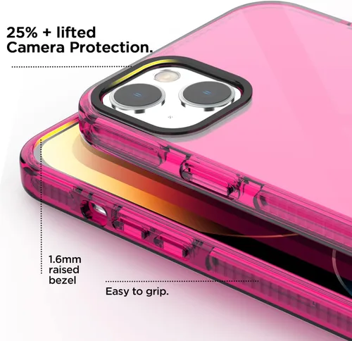 Miniatura 292 de AICase Funda protectora para iPhone 16 compatible con iPhone 16, delgada, ligera, transparente [no amarillenta] Diseño vibrante