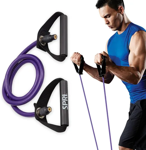 Miniatura 13 de SPRI Xertube Resistance Bands with Handles – All Exercise Cords Sold Separately with Home Gym Workout Fitness Door Anchor Attachment Option