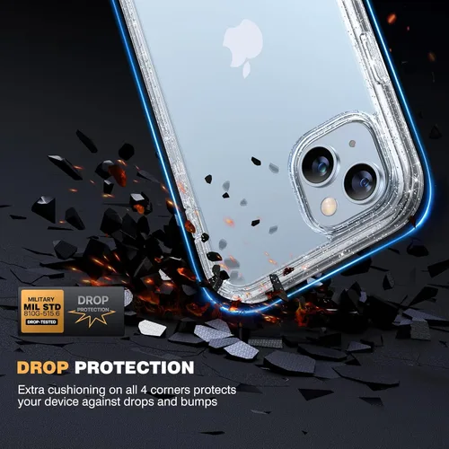 Miniatura 3 de Diaclara - Funda resistente de cuerpo completo con protector de pantalla sensible al tacto y antiarañazos, con protector de lente de cámara