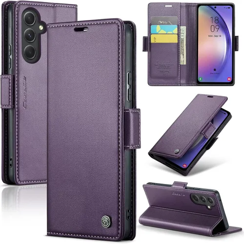 Miniatura 8 de Compatible con Samsung Galaxy A54 - Funda tipo cartera con bloqueo RFID, funda de piel con función atril para Samsung Galaxy A54 5G de 6.4 pulgadas