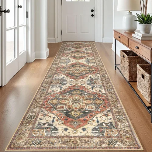 Miniatura 65 de SIILOOM Alfombra lavable de 2 x 3 pies, alfombra suave color taupe ceniza para entrada, tapete antideslizante para puerta de interior, tapete