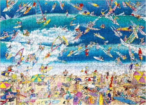 Miniatura 7 de MyPuzzle Surfing - Blachon - Clásicos de dibujos animados - Rompecabezas prémium de 1000 piezas para adultos